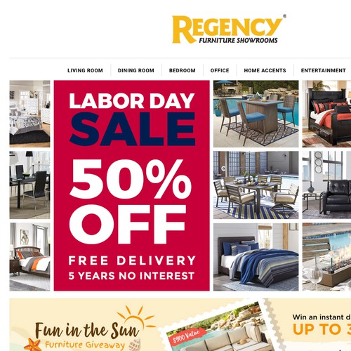 Furniture store web banner