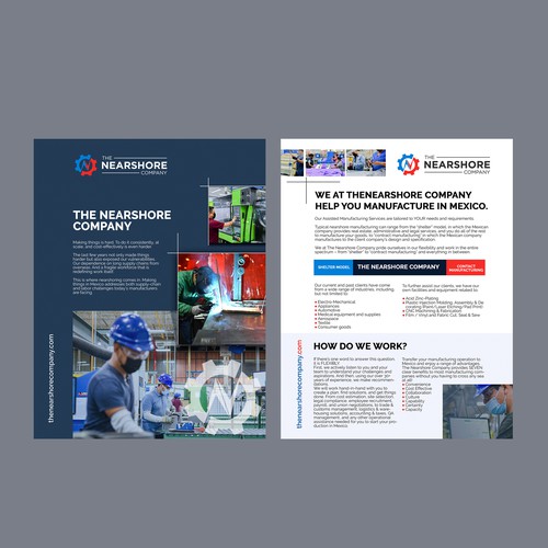 The Nearshore Company new brochure design