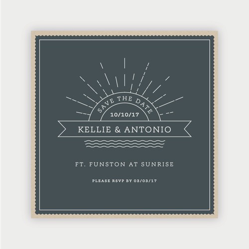 Save the date invitation