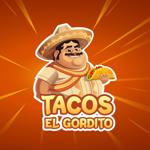 Logo design for "Tacos El Gordito"
