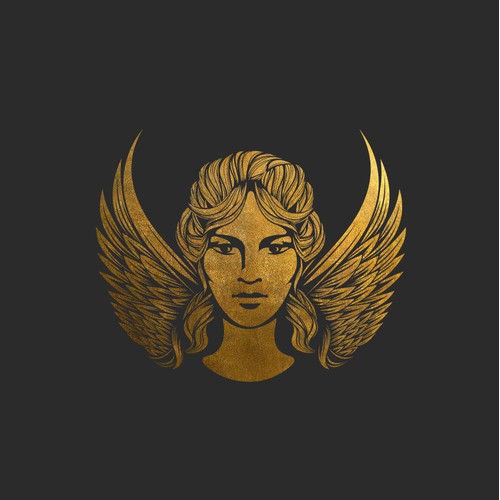 Greek goddess logo concept