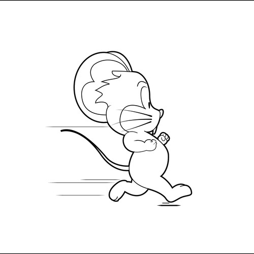 Line art mouse