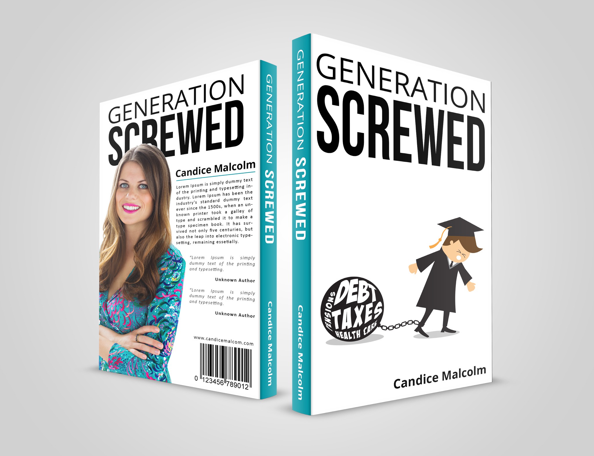 Clean, Bold, Political Book Cover