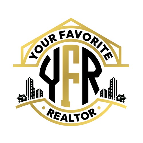 Your Favorite Realtor — Real Estate & Property Monogram Logo