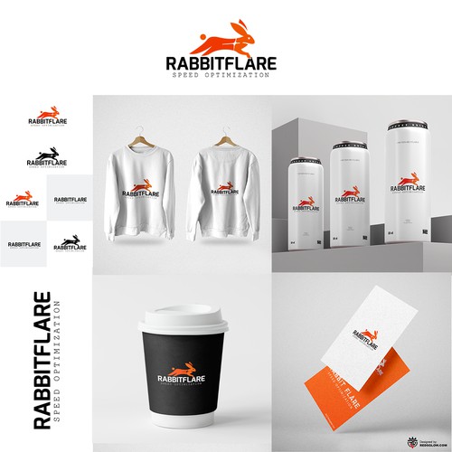 Rabbit Flare Logo Design