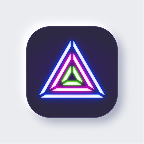 Design a striking app store icon for a released game
