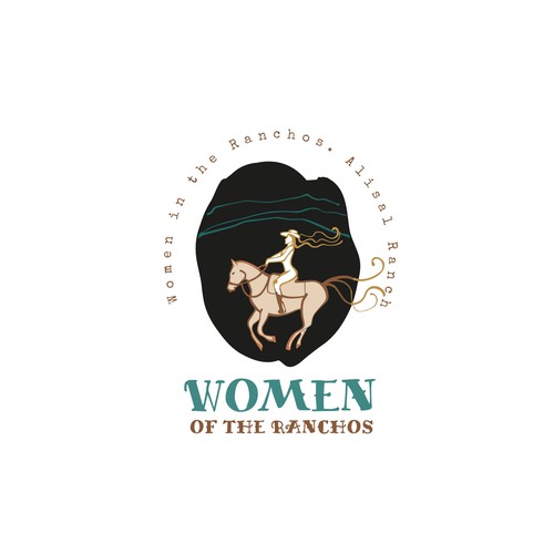 Hand-drawn logo concept for Women of the Ranchos