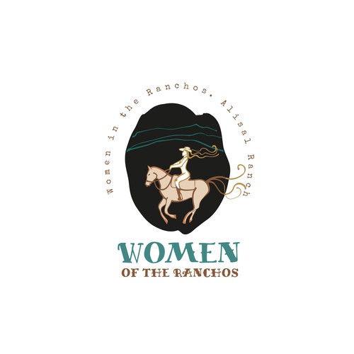 Hand-drawn logo concept for Women of the Ranchos