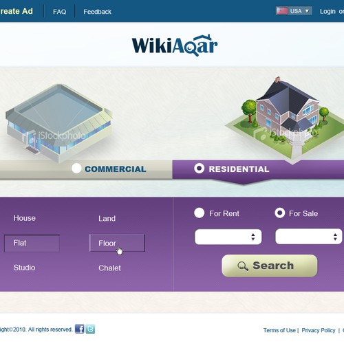 Properties Database & Search - Elegant Design Needed