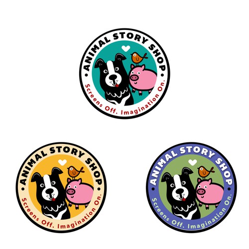 Animal shop fun logo