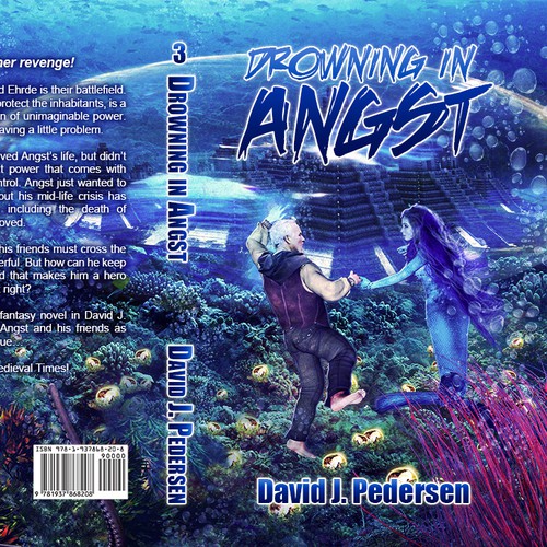 Fantasy Book Cover Design Under Water