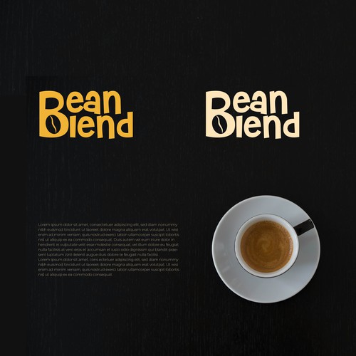 Rich and Aromatic Logo Design for Bean Blend Coffee Brand