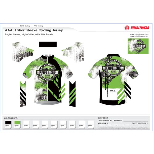 Cycling Jersey for Cancer Event