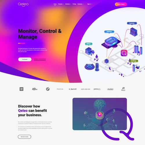 Qeleo Homepage Design