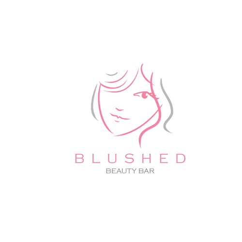 a logo concept for Blushed Beauty Bar