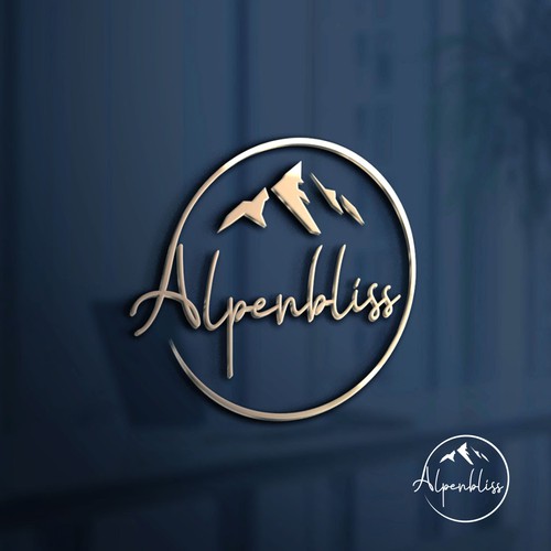 mount and hotel logo design concept