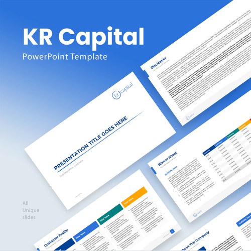 KR Capital PowerPoint Template for US Investment Firm