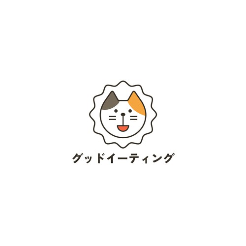 Japanese cat design for Japanese food logo