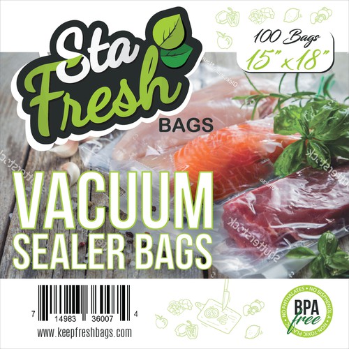 Label for Vacuum sealer bags