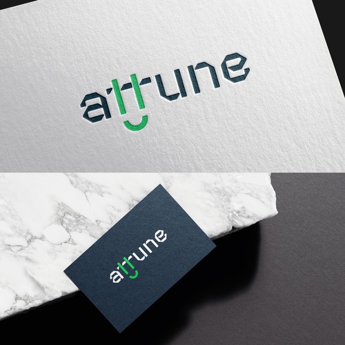 "attune" logotype