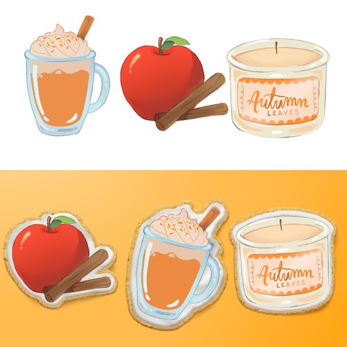 Autumn cookies design