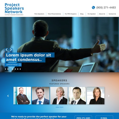 Project Speaker Web Design