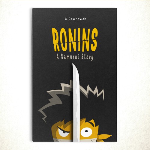 Book cover design for teenage samurai story