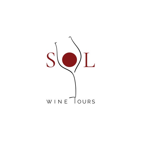 Logo for wine tour company
