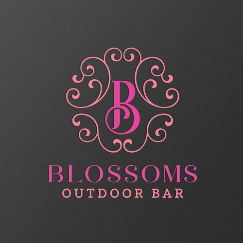 Logo design for Blossoms Outdoor Bar