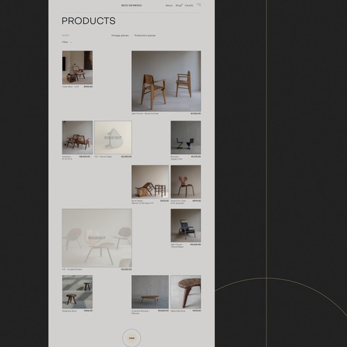 products-furniture store-eCommerce