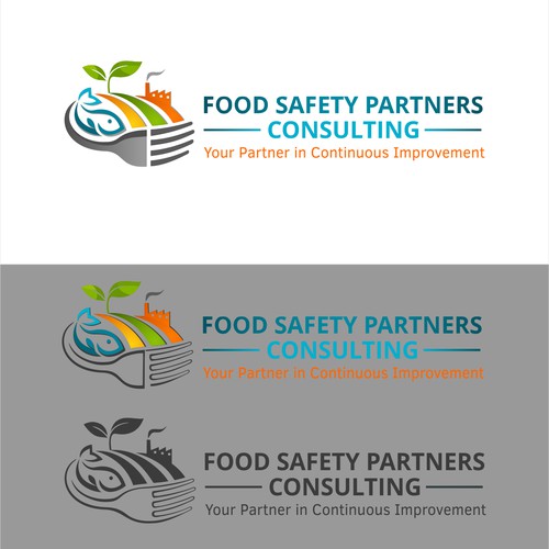 Create a design for a food safety consultant working "from farm to fork"
