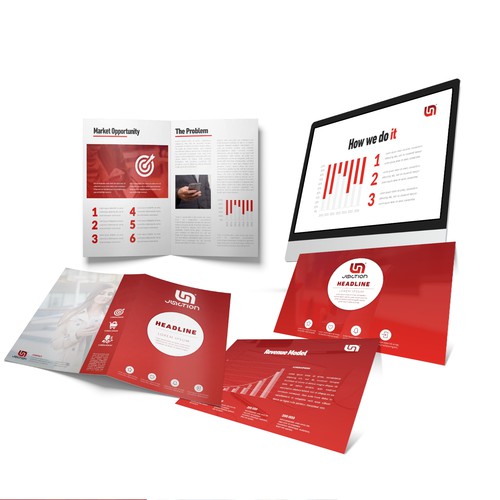 Powerpoint template and Word Brochure