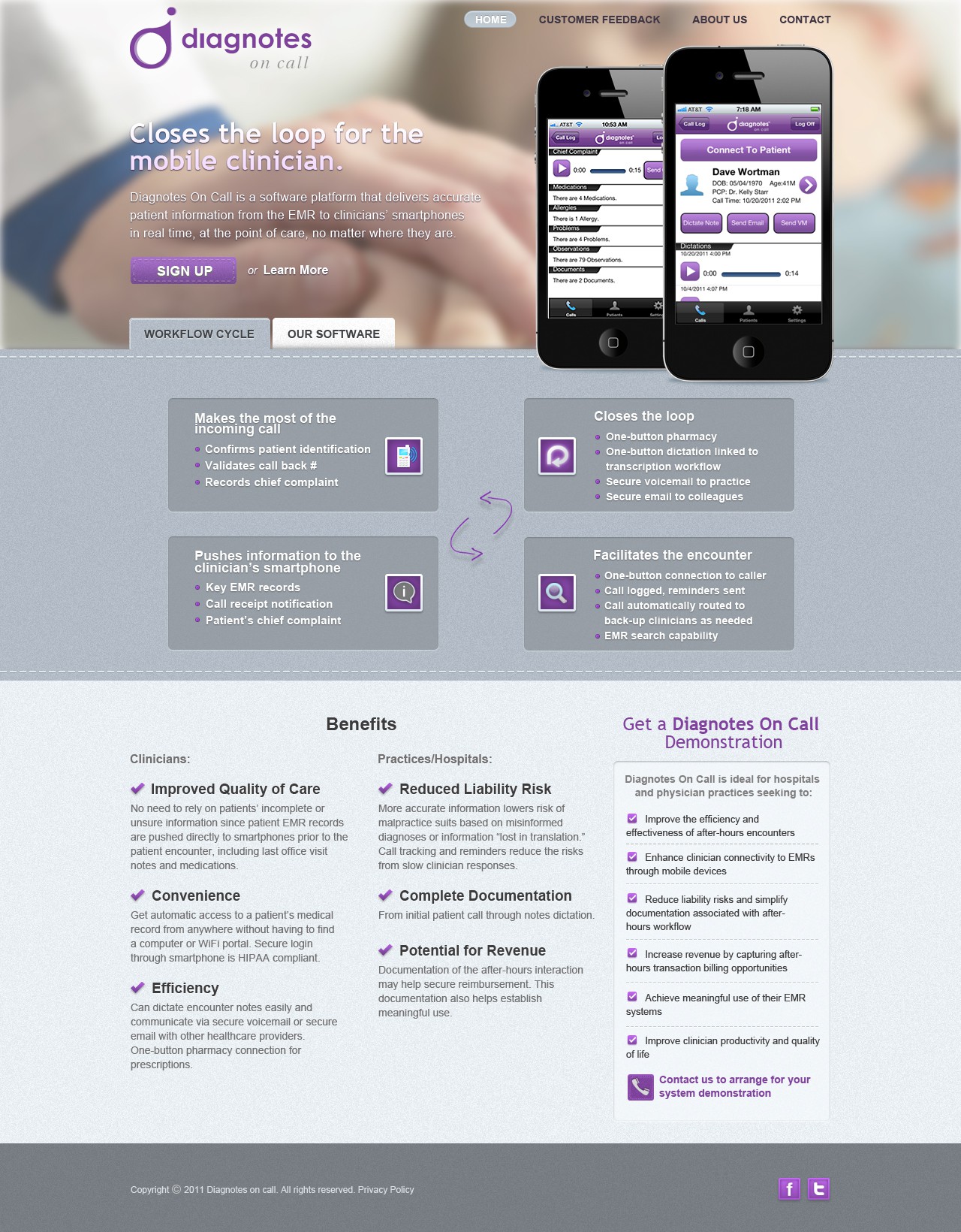 Help Diagnotes with a new website design