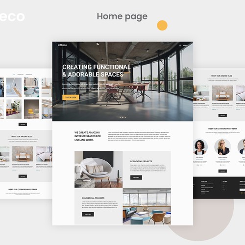 IntDeco Website Design