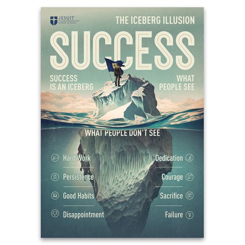 The Iceberg Illusion Poster