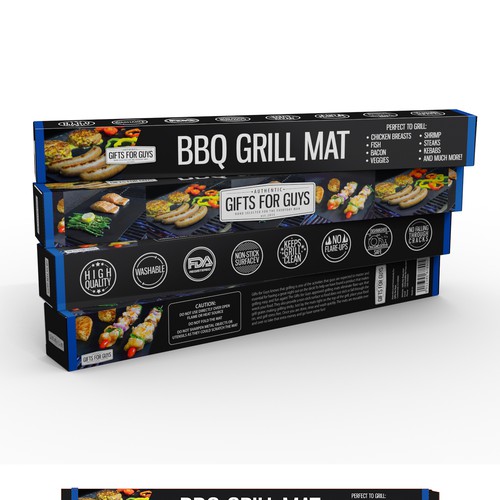 Create new grill mat packaging for Gifts for Guys