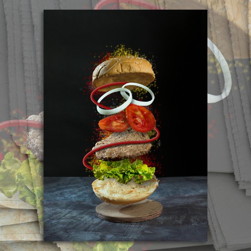 Food Photography & Digital Imaging for Flying Burger