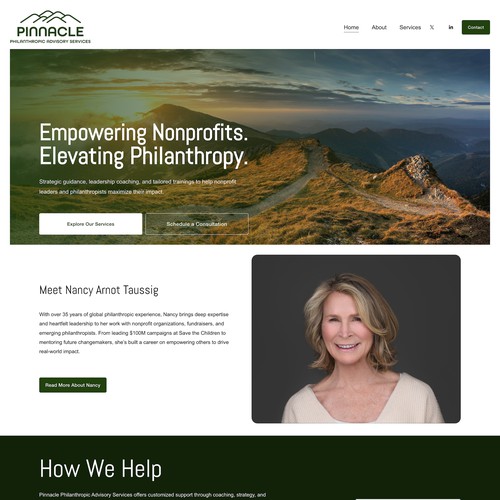 Pinnacle Philanthropic Advisory Services Design