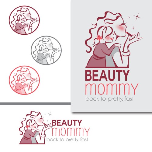 Create an iconic logo for BeautyMommy.com