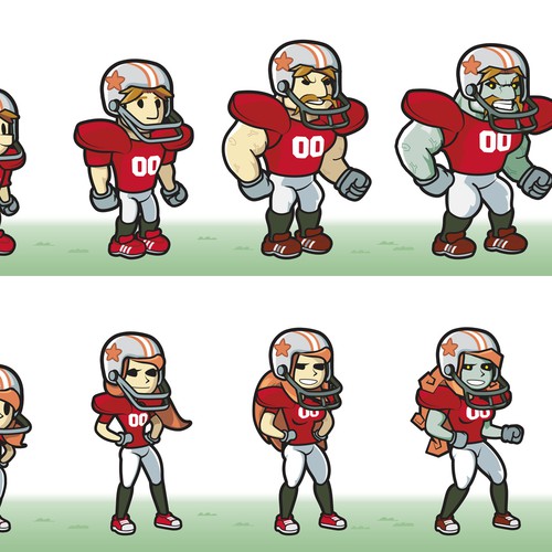 Cartoon Character Series for New Mobile Football RPG