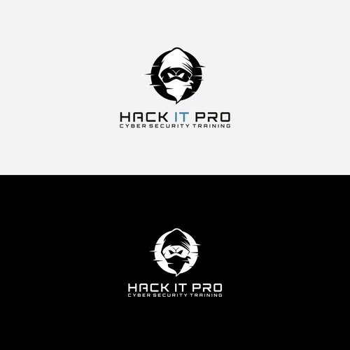 Design hacker themed logo for web based training environment