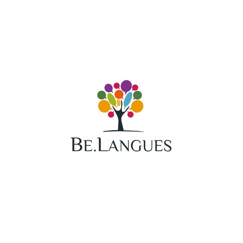 Logo design for Be.Langues 