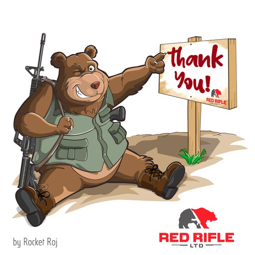 Red Rifle LTD Grizzly Bear Mascot Contest
