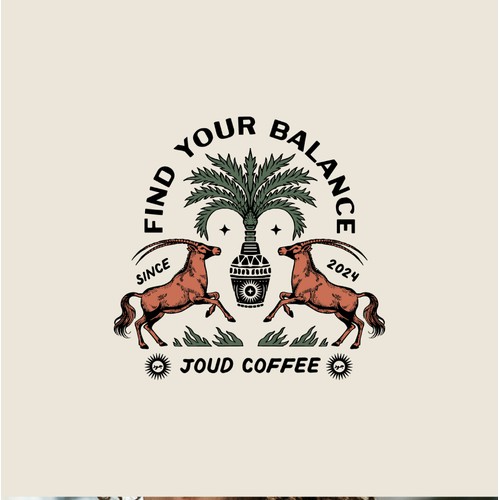 Joud Coffee: Merch Illustration