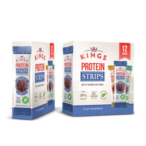 Protein Strips Packaging Design