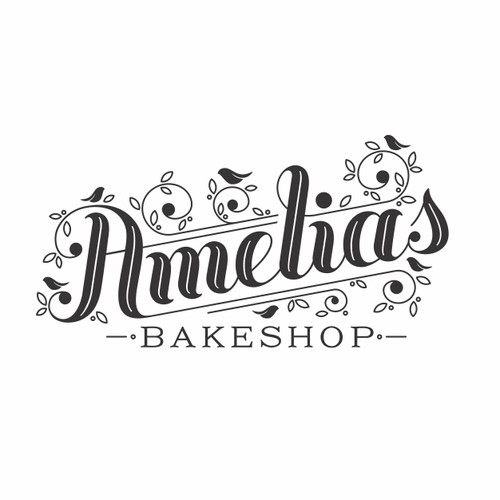 Logo and business card concept for Amelia's bakeshop