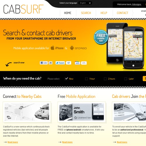 Online Taxi reservation service