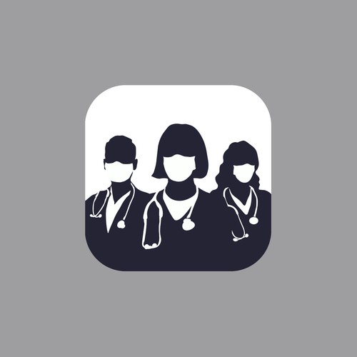 An eye-catching icon for a social medical app!