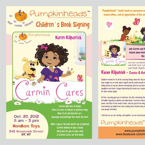 Create the next postcard or flyer for Pumpkinheads