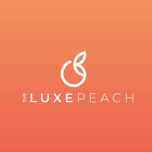 The Luxe Peach Logo Design